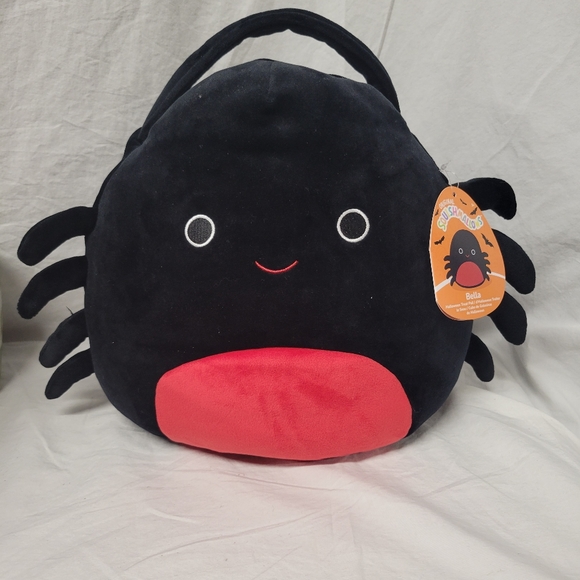 Squishmallow 12” Bella 2022 Spider Halloween Trick or Treat Plush Bag NWT - Picture 8 of 9